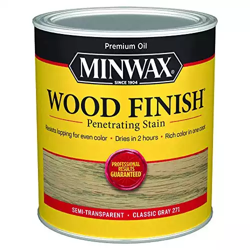 1 qt Minwax 70048 Classic Gray 271 Wood Finish Oil-Based Wood Stain