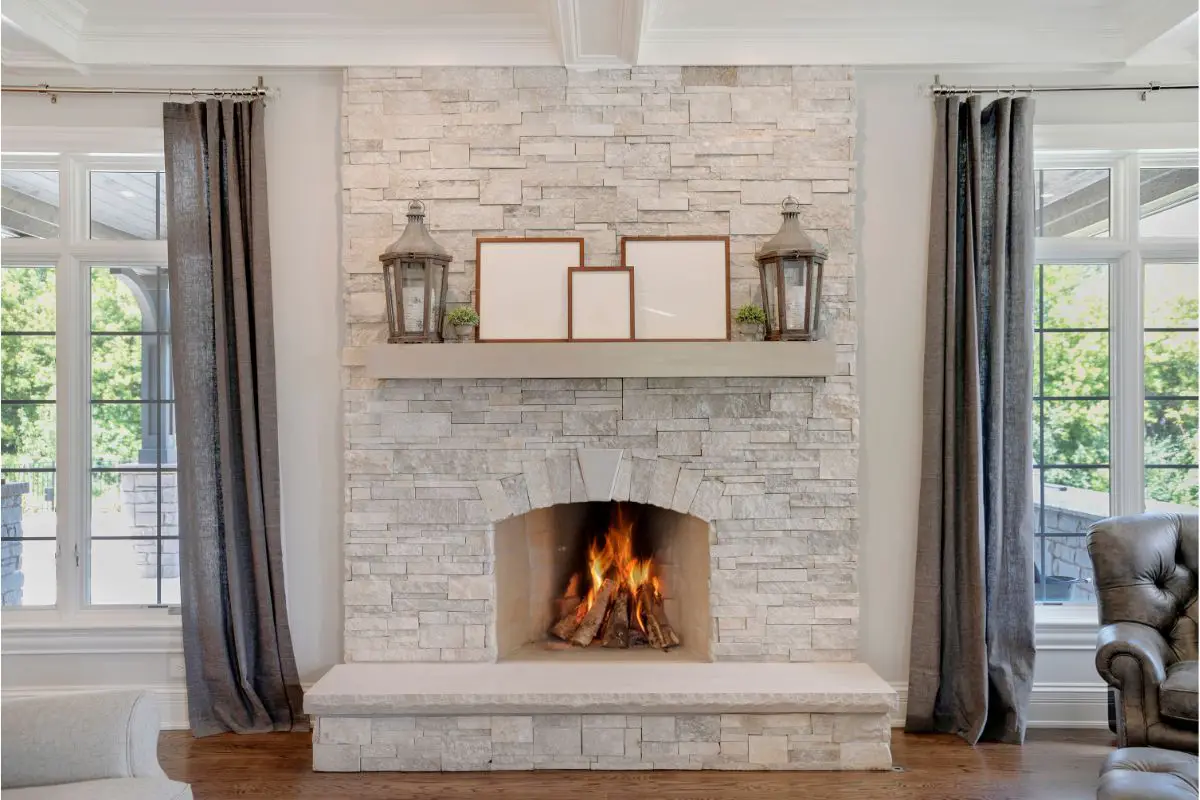 How To Paint A Dated Rock Fireplace DIY